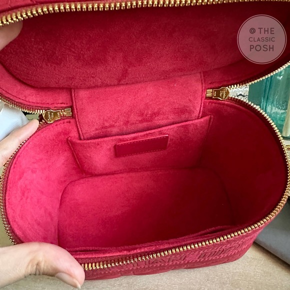 BNWT DIOR TRAVEL VANITY LAMBSKIN SMALL  LEATHER CROSSBODY BAG - Picture 8 of 12